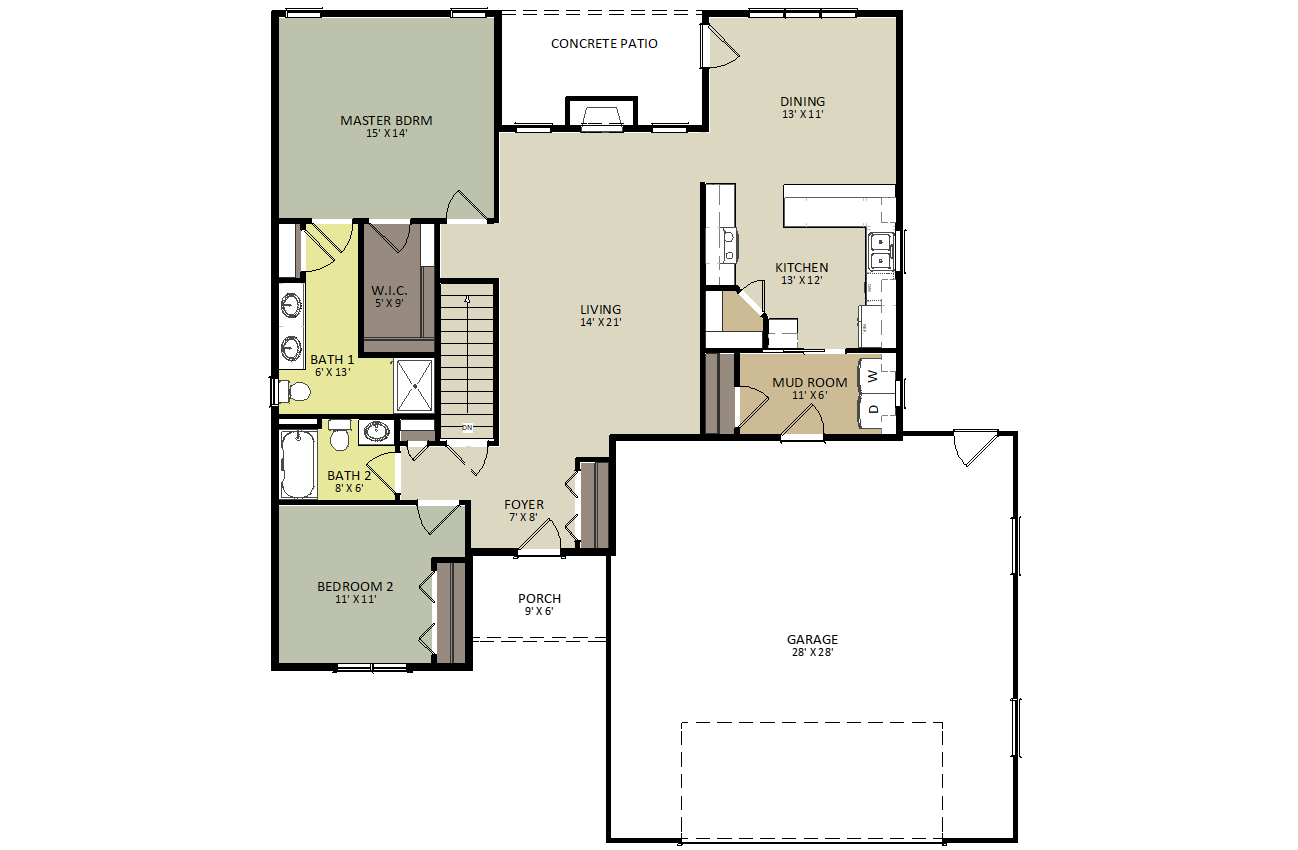 Iverson First Floor Floor Plan